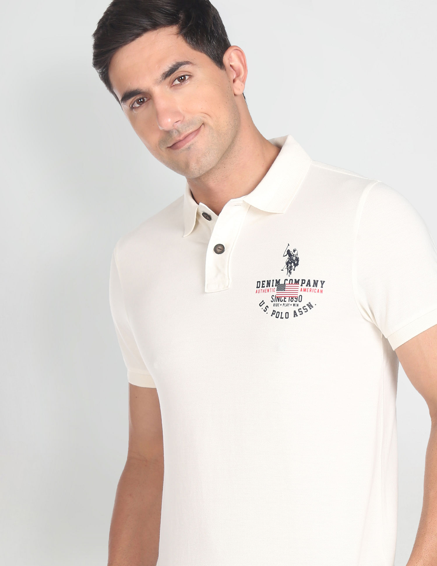 Buy U.S. Polo Assn. Cotton Luxury Polo Shirt - NNNOW.com