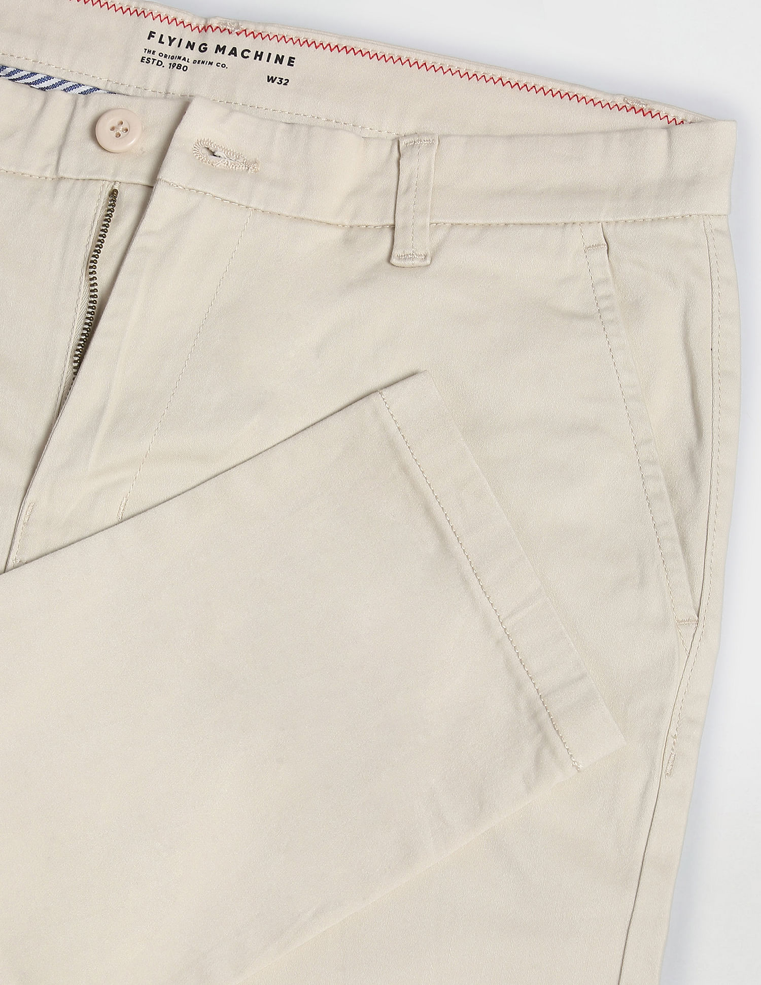 Flying Machine Slim Tapered Solid Trousers