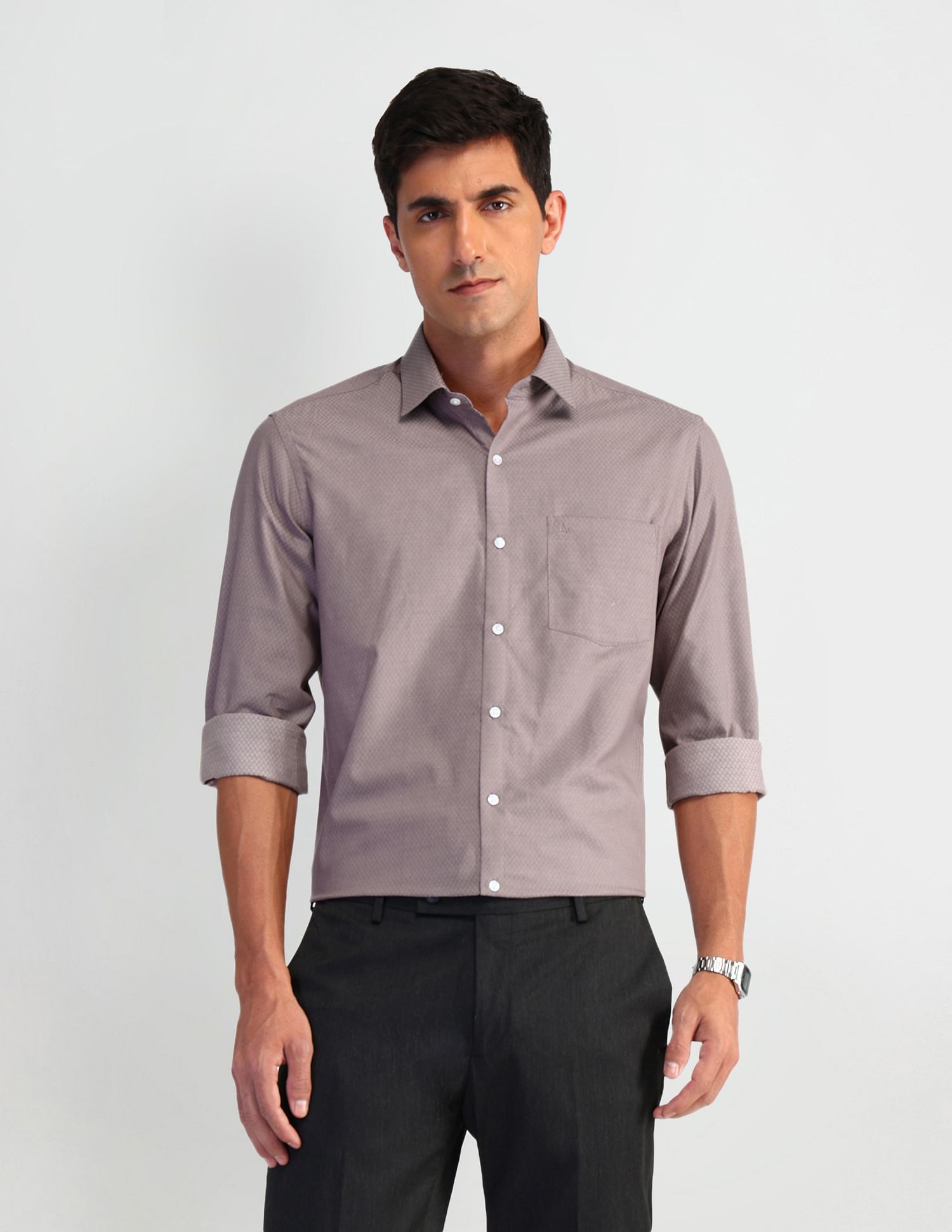 Arrow Manhattan Slim Fit Dobby Shirt