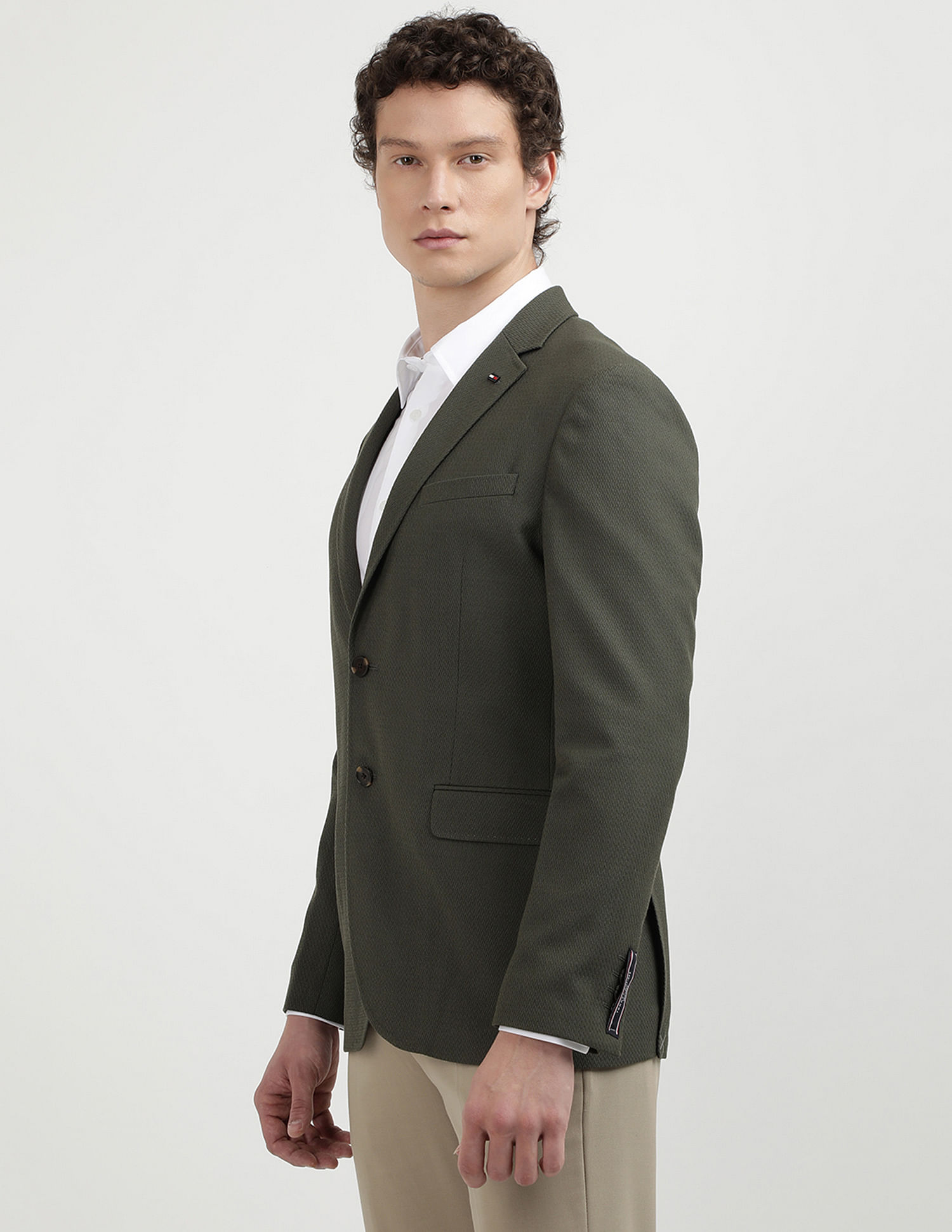 Tommy Hilfiger Herringbone Structure Evening Blazers