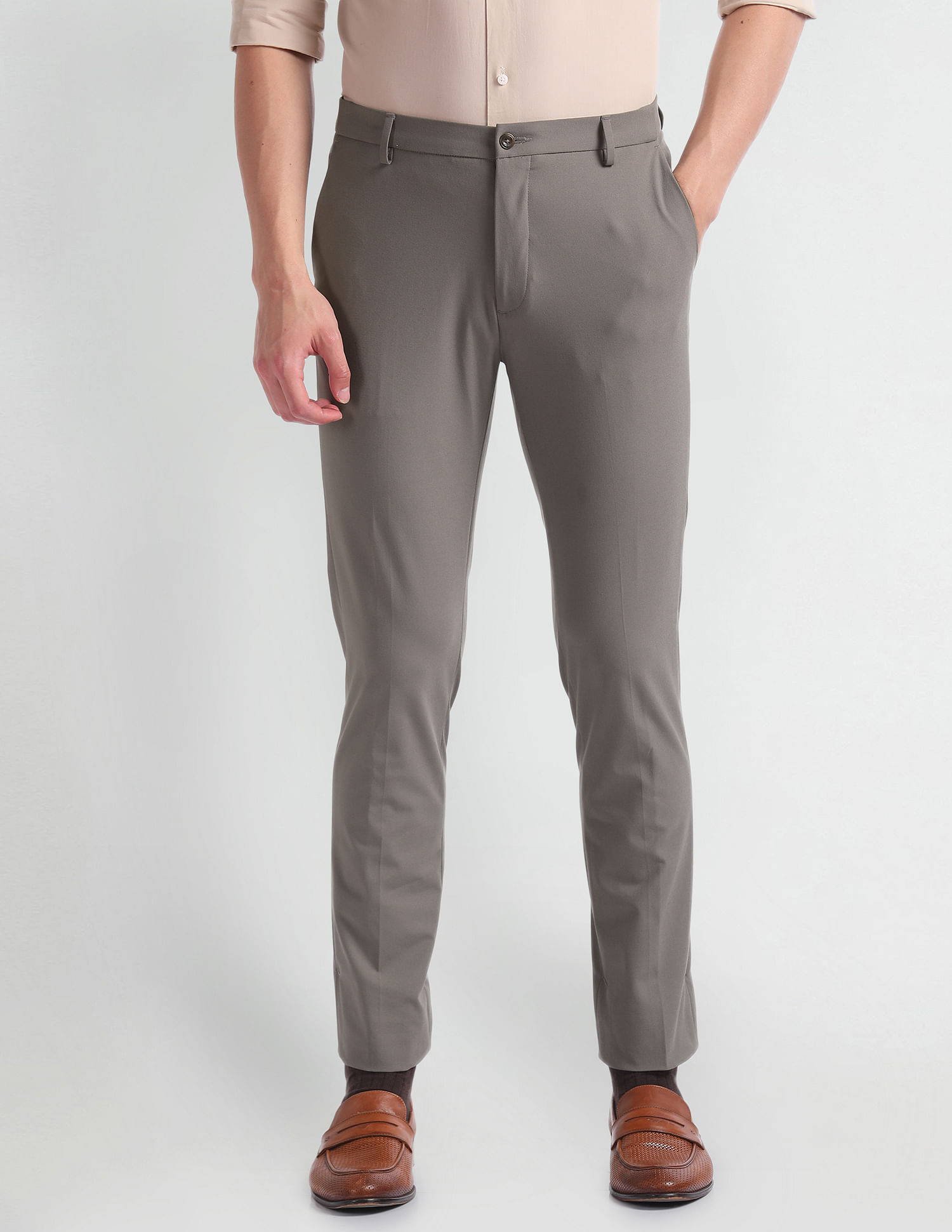 Arrow Newyork Super Slim Twill Trousers