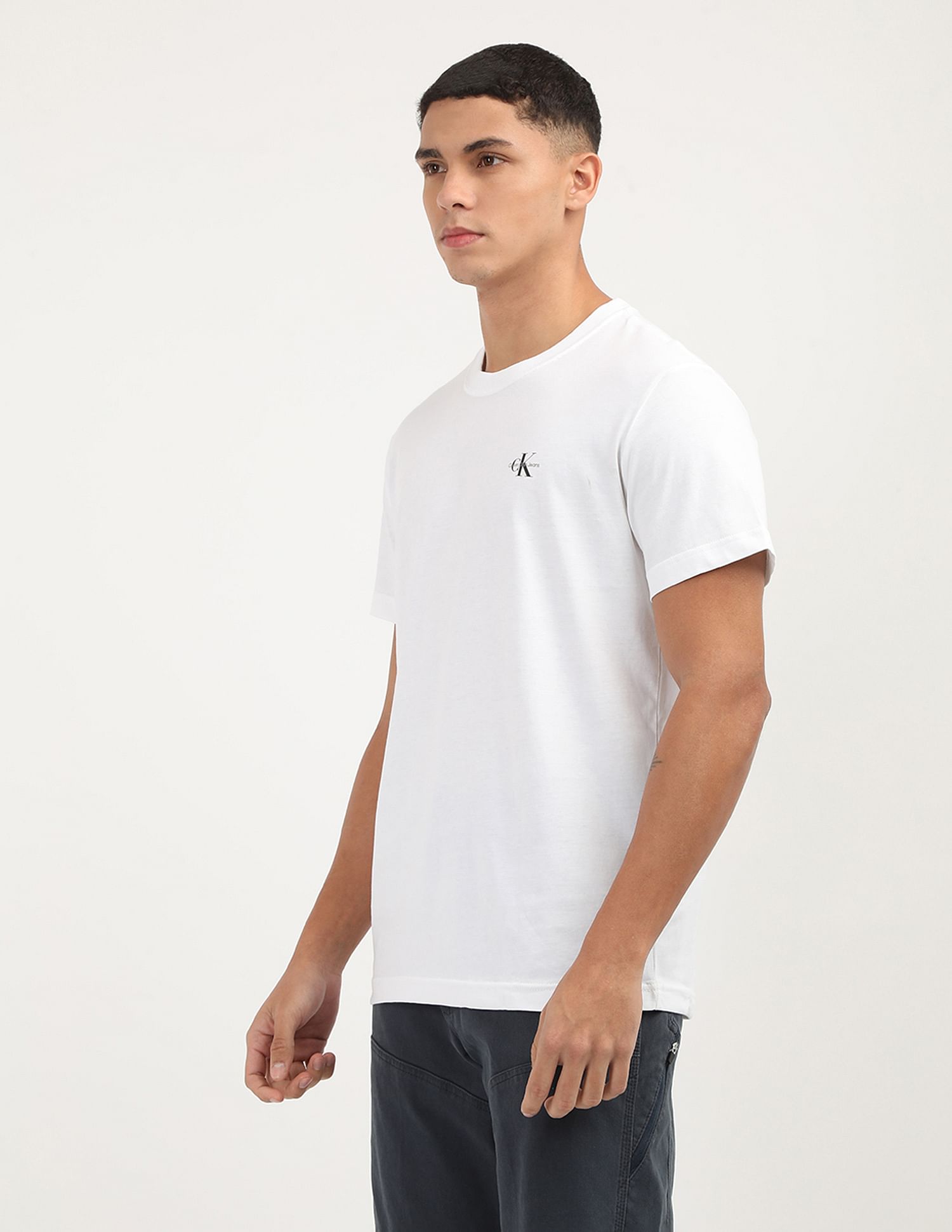 Calvin Klein Monologo Cotton T-Shirt Pack Of 2