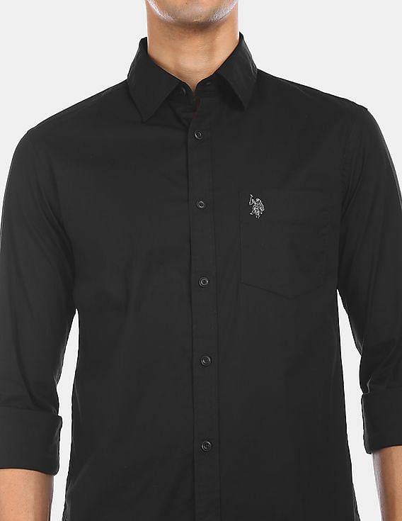 U.S. Polo Assn. Slim Fit Cotton Lycra Shirt