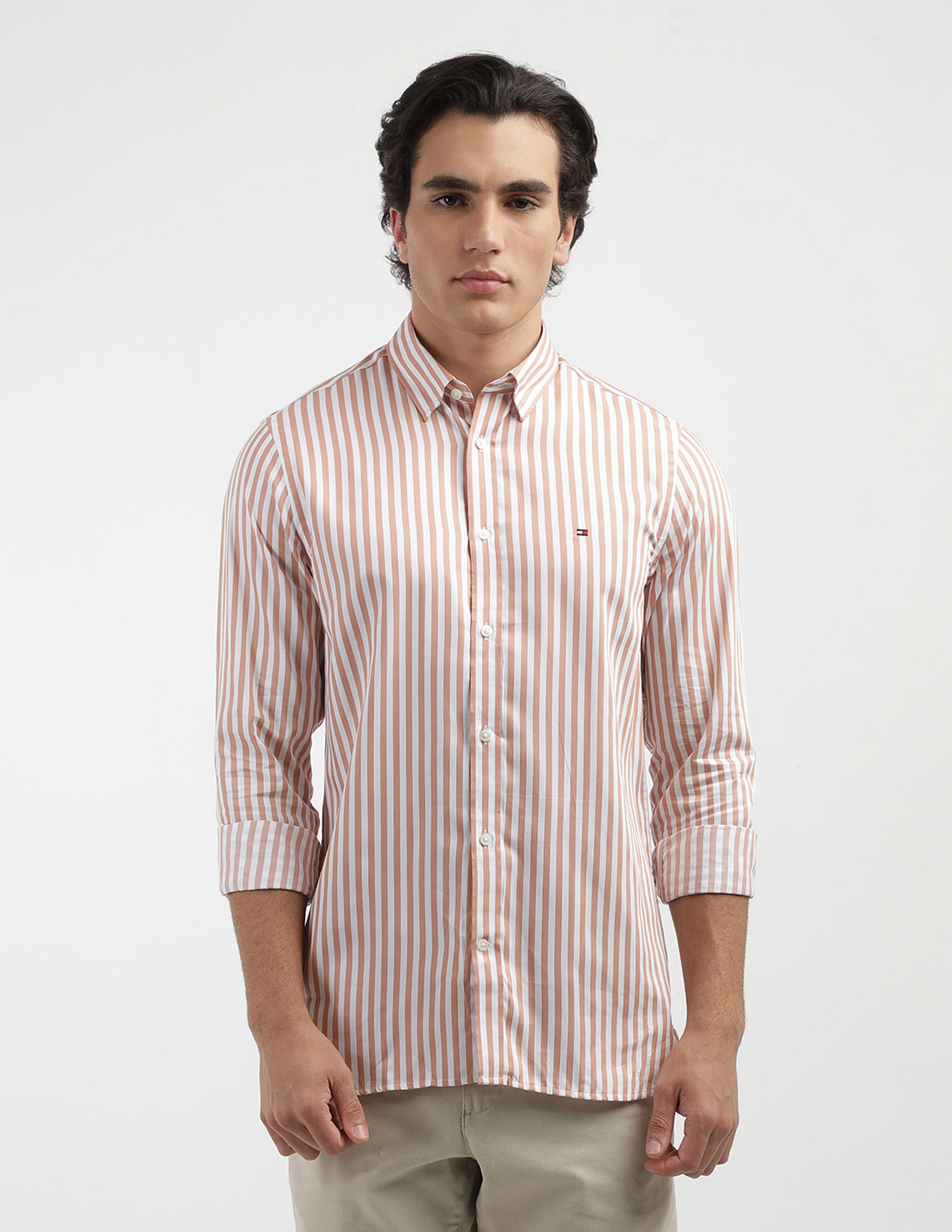 Tommy Hilfiger Royal Twill Striped SF Shirt