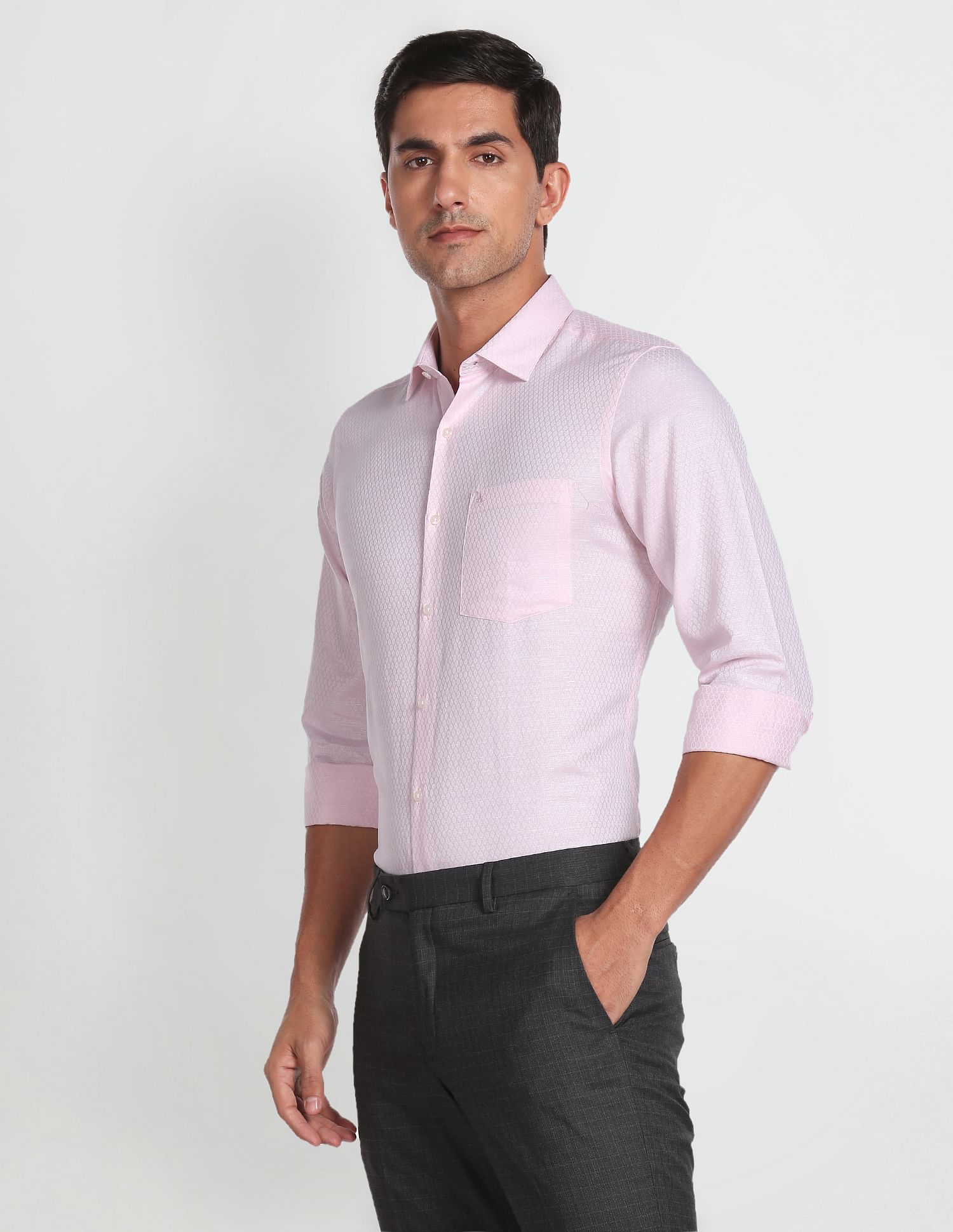 Arrow Manhattan Slim Fit Dobby Shirt