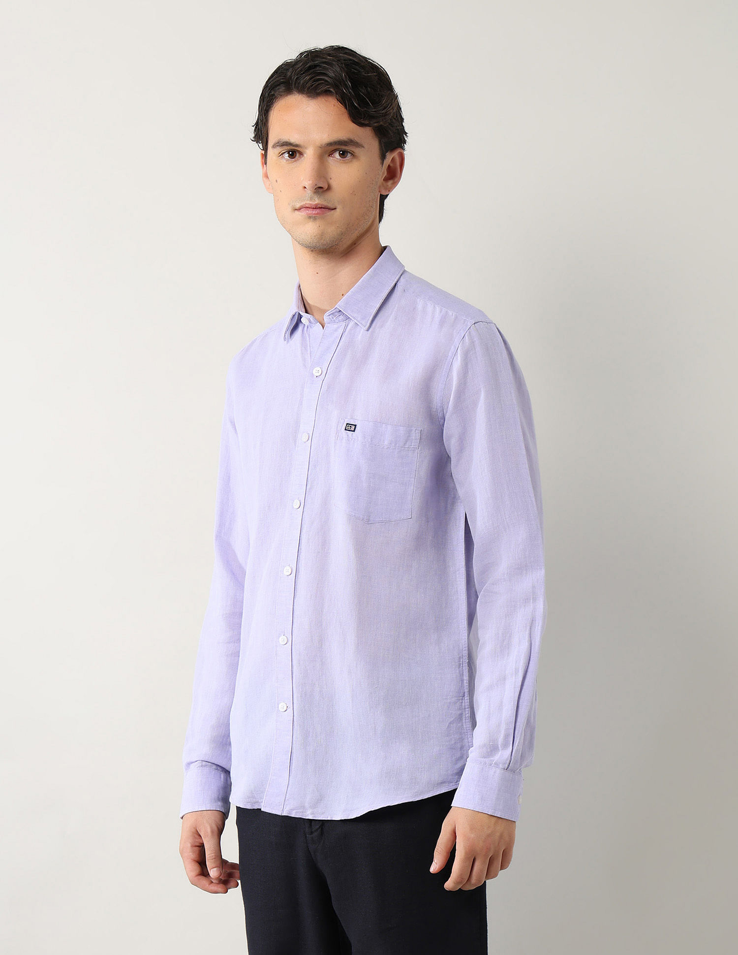 Arrow Sport Pure Linen Slim Fit Shirt