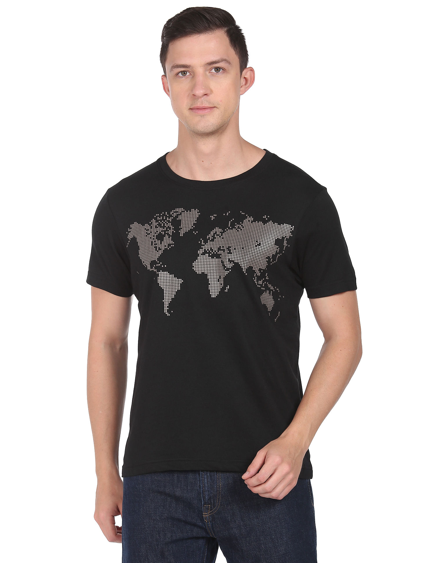 Arrow Newyork Graphic Print Cotton T-Shirt