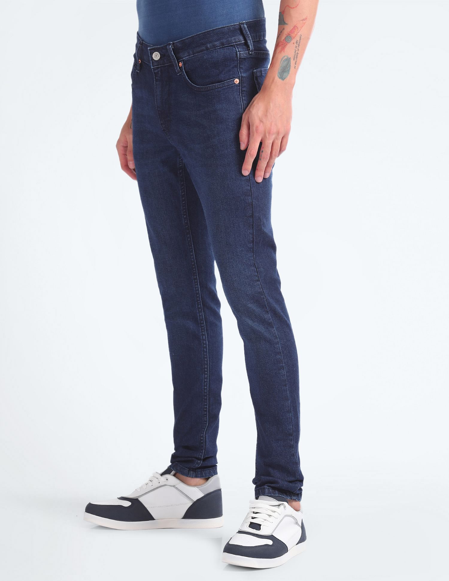 Flying Machine Jackson Super Skinny Rinsed Jeans