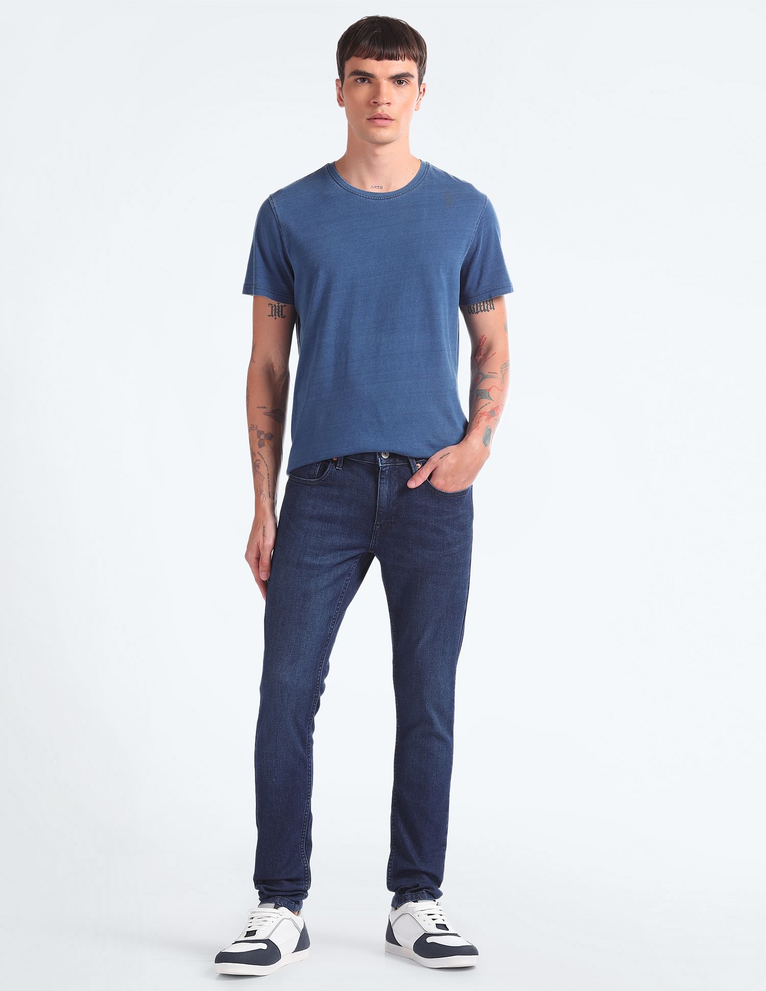 Flying Machine Jackson Super Skinny Rinsed Jeans
