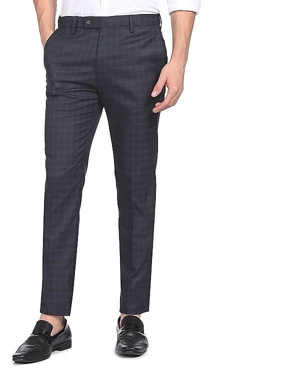 Buy Arrow New York Men Super Slim Fit Autoflex Trousers - Trousers for Men  23136734 | Myntra