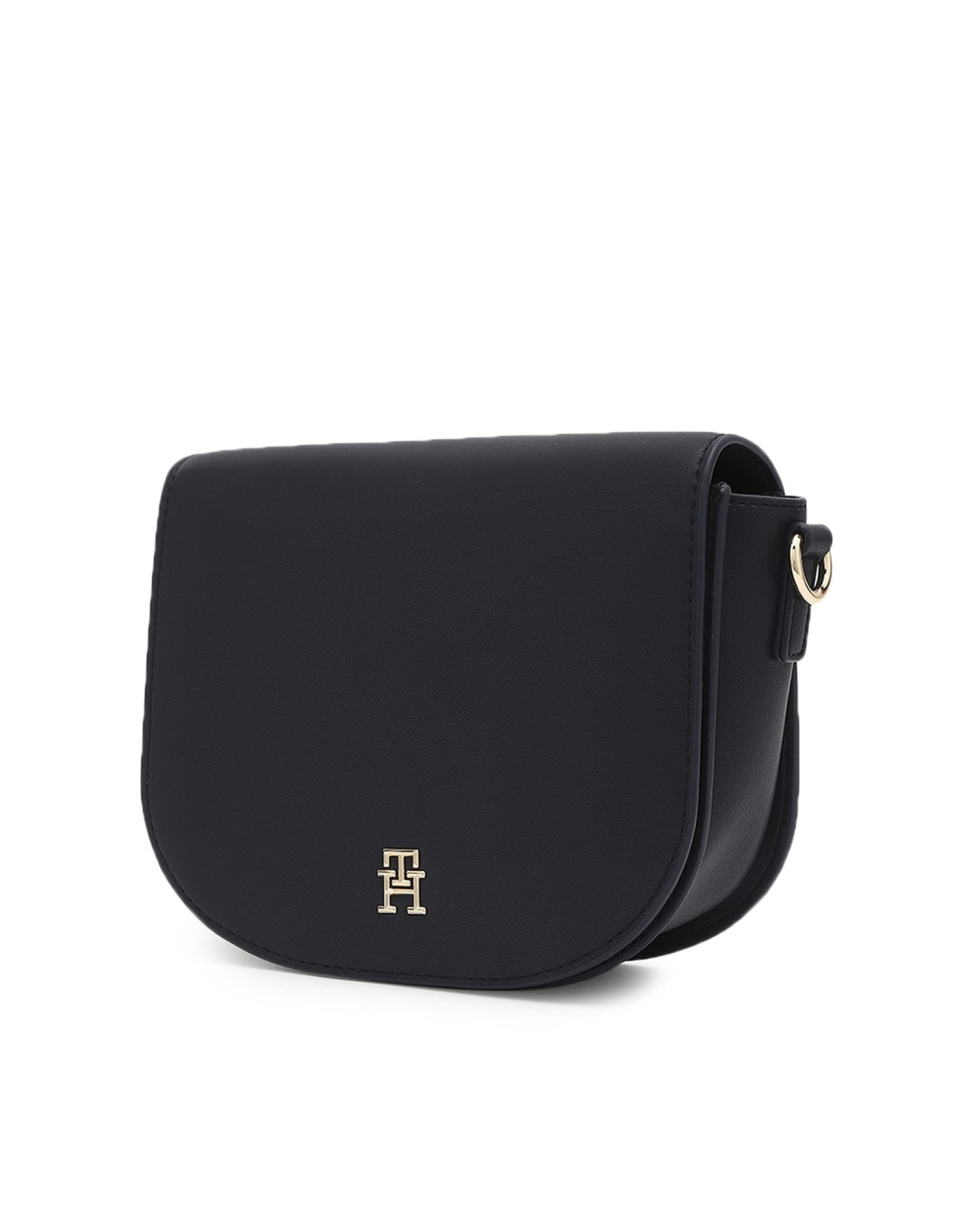 Tommy Hilfiger Textured Black PU Totes