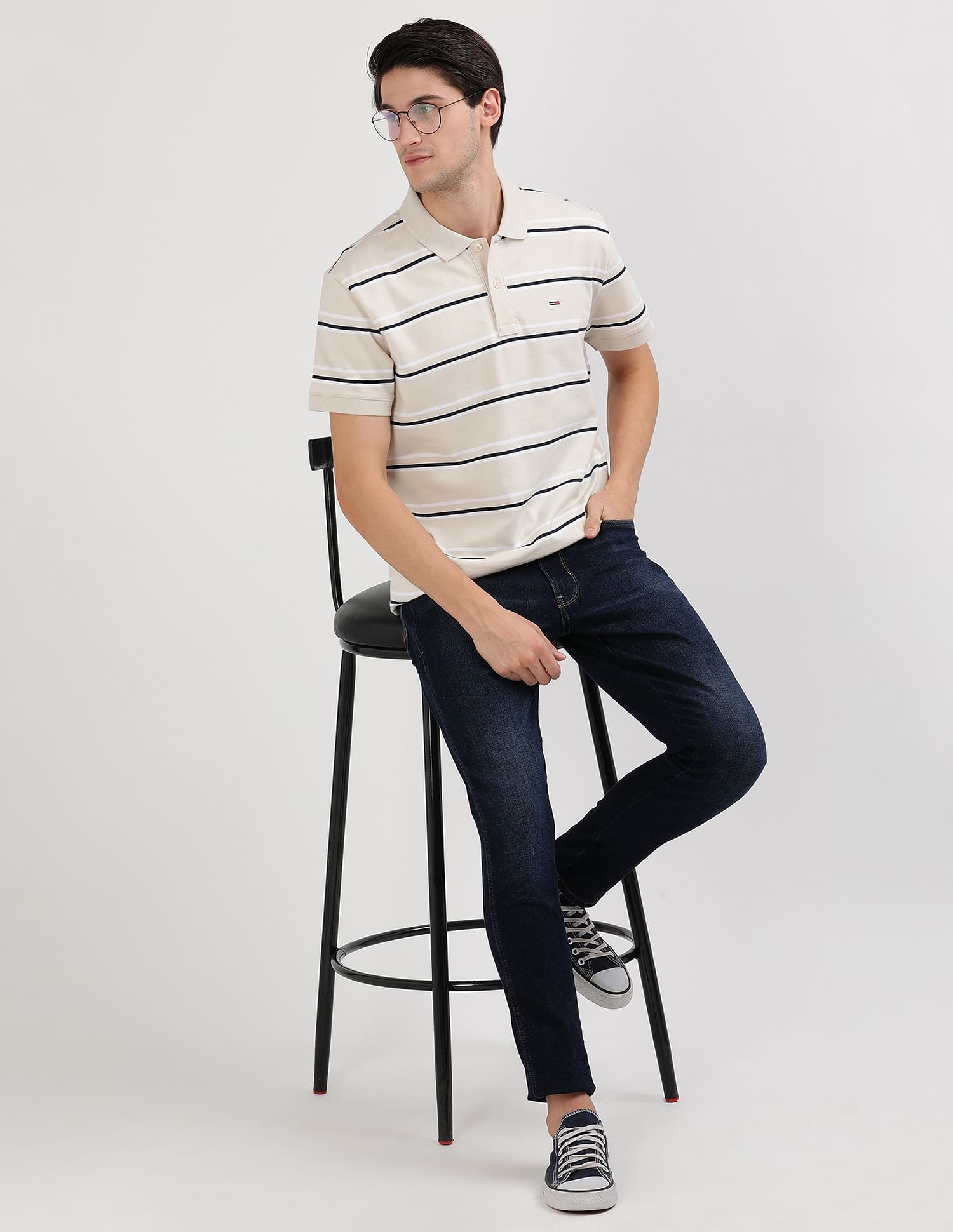 Tommy Hilfiger Sustainable Horizontal Stripe Polo Shirt