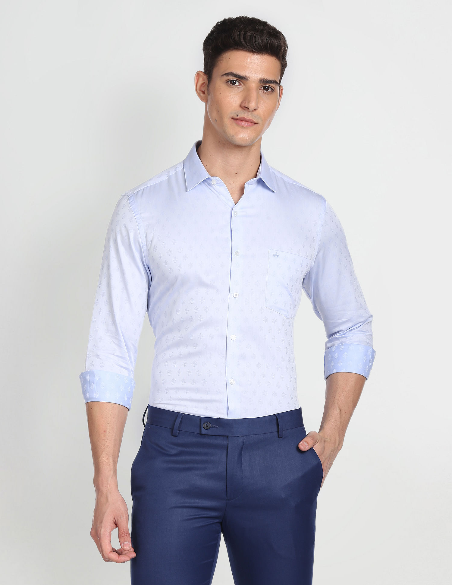 Arrow Jacquard Cotton Shirt