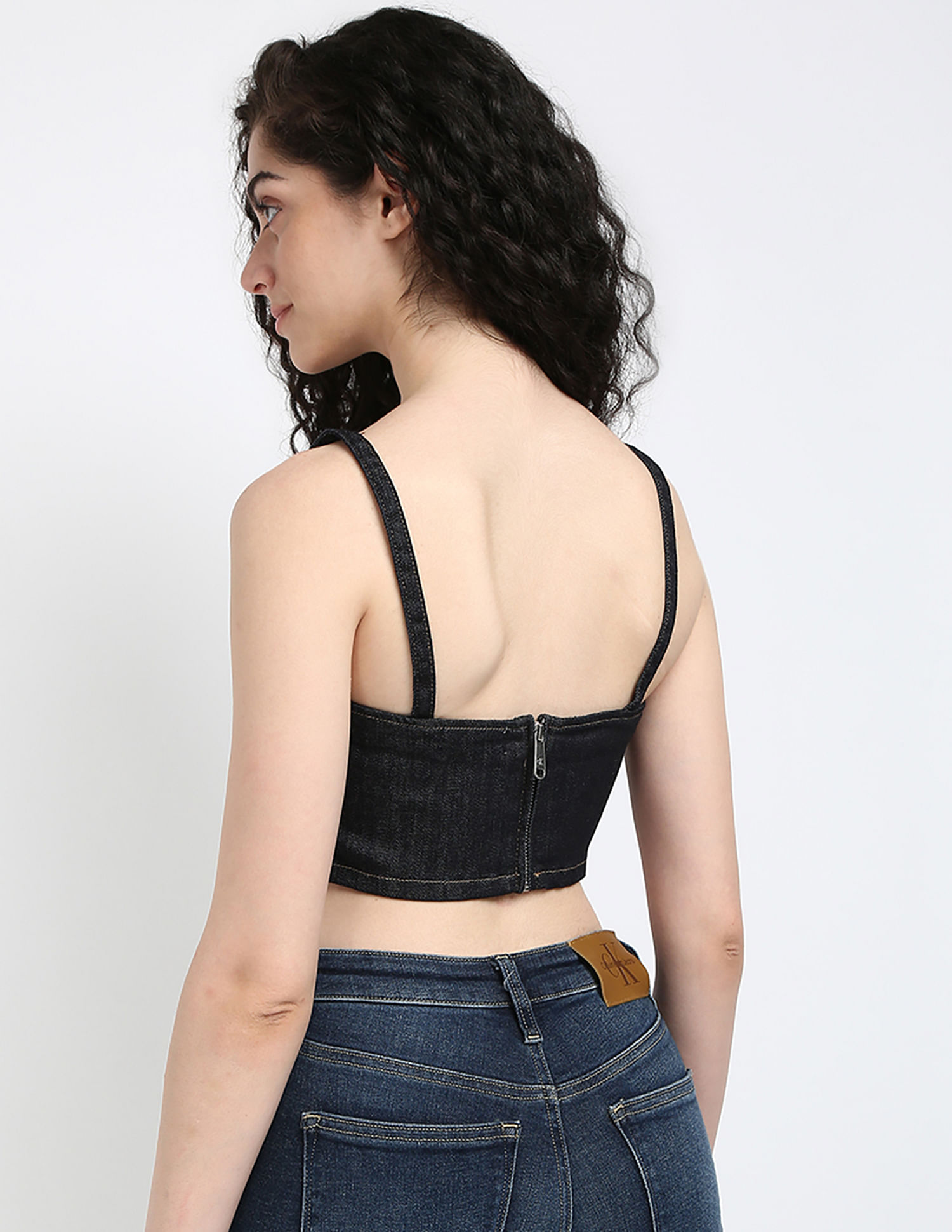 Calvin Klein Jeans Denim Bralette Top