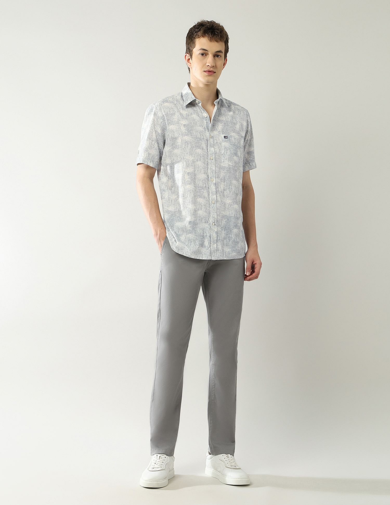 Arrow Sport Regular Fit Abstract Printed Shirt