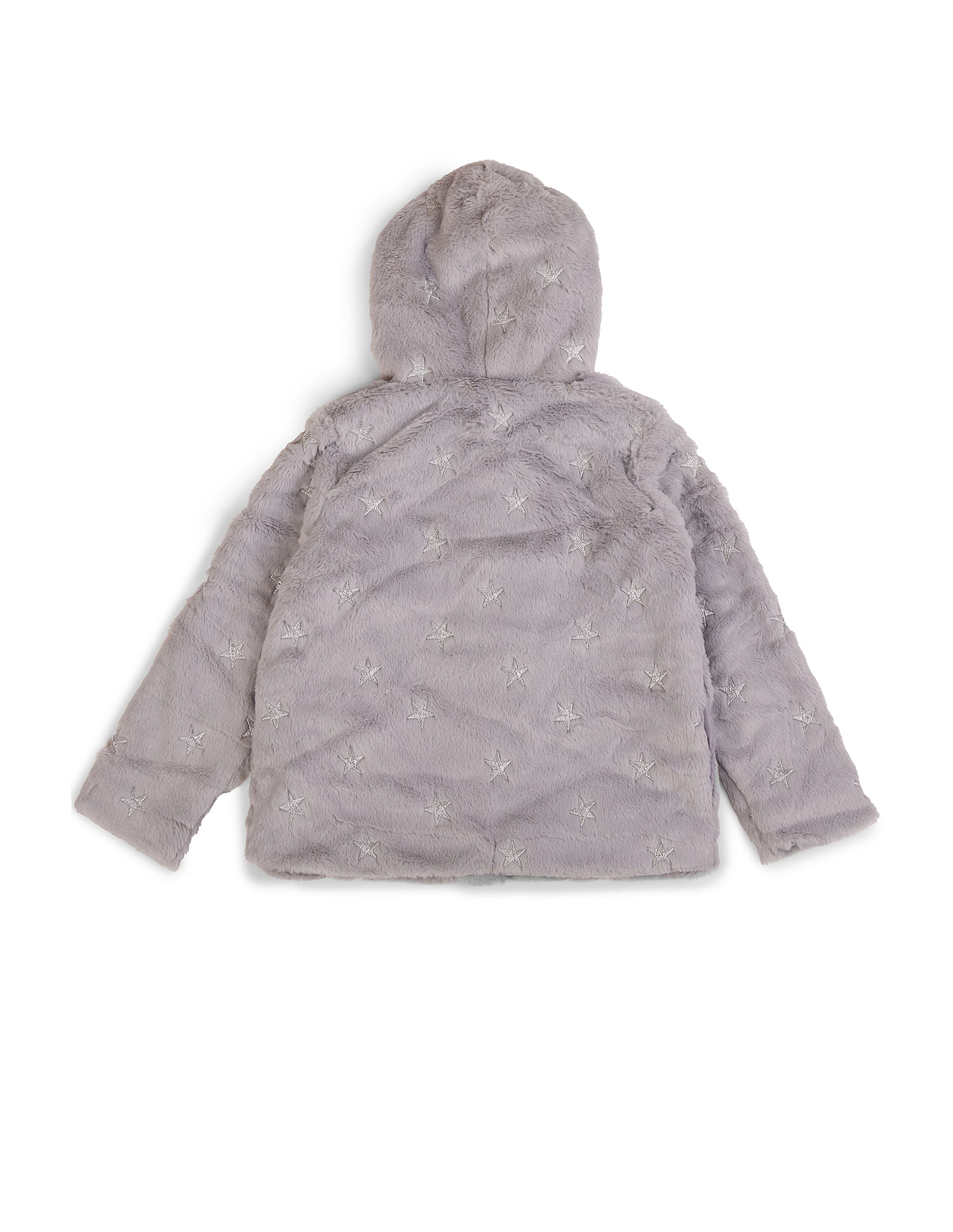 U.S. Polo Assn. Kids Girls Longline Fur Jacket