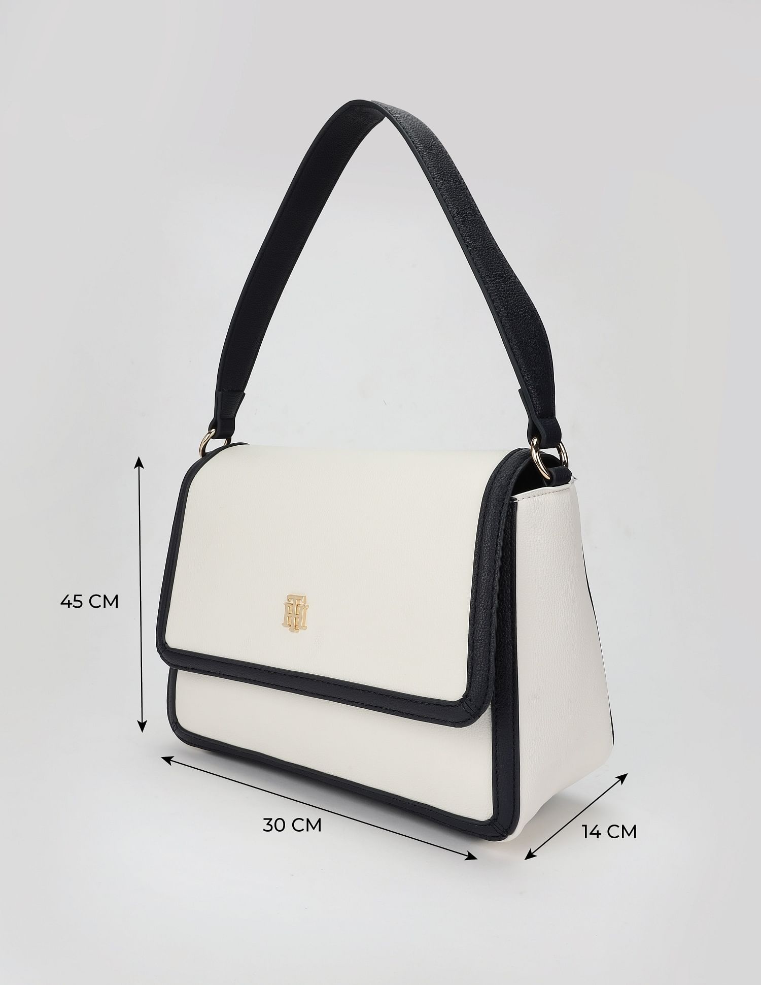 Tommy Hilfiger Solid Blue Pu Sling Bag