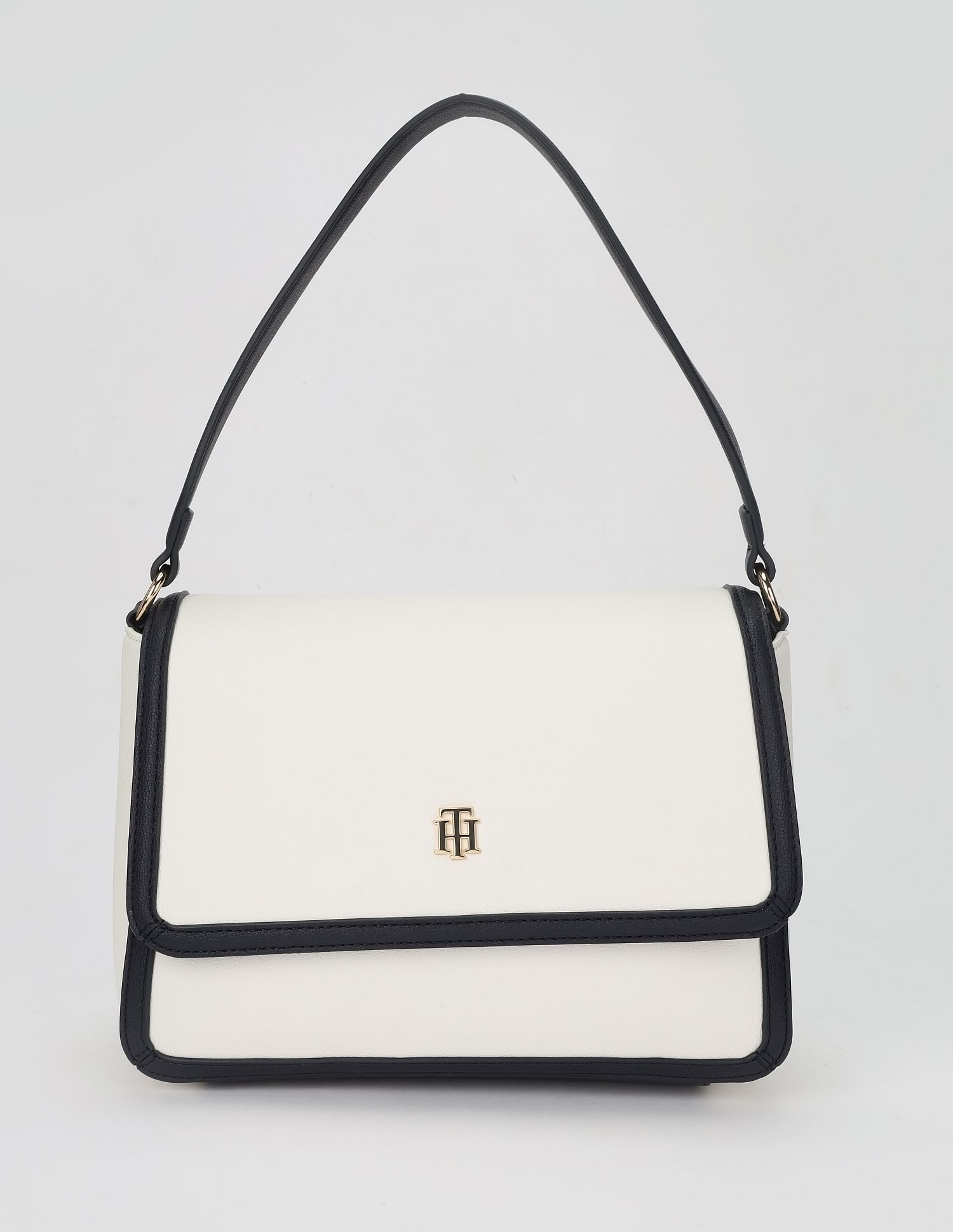Tommy Hilfiger Solid Blue Pu Sling Bag
