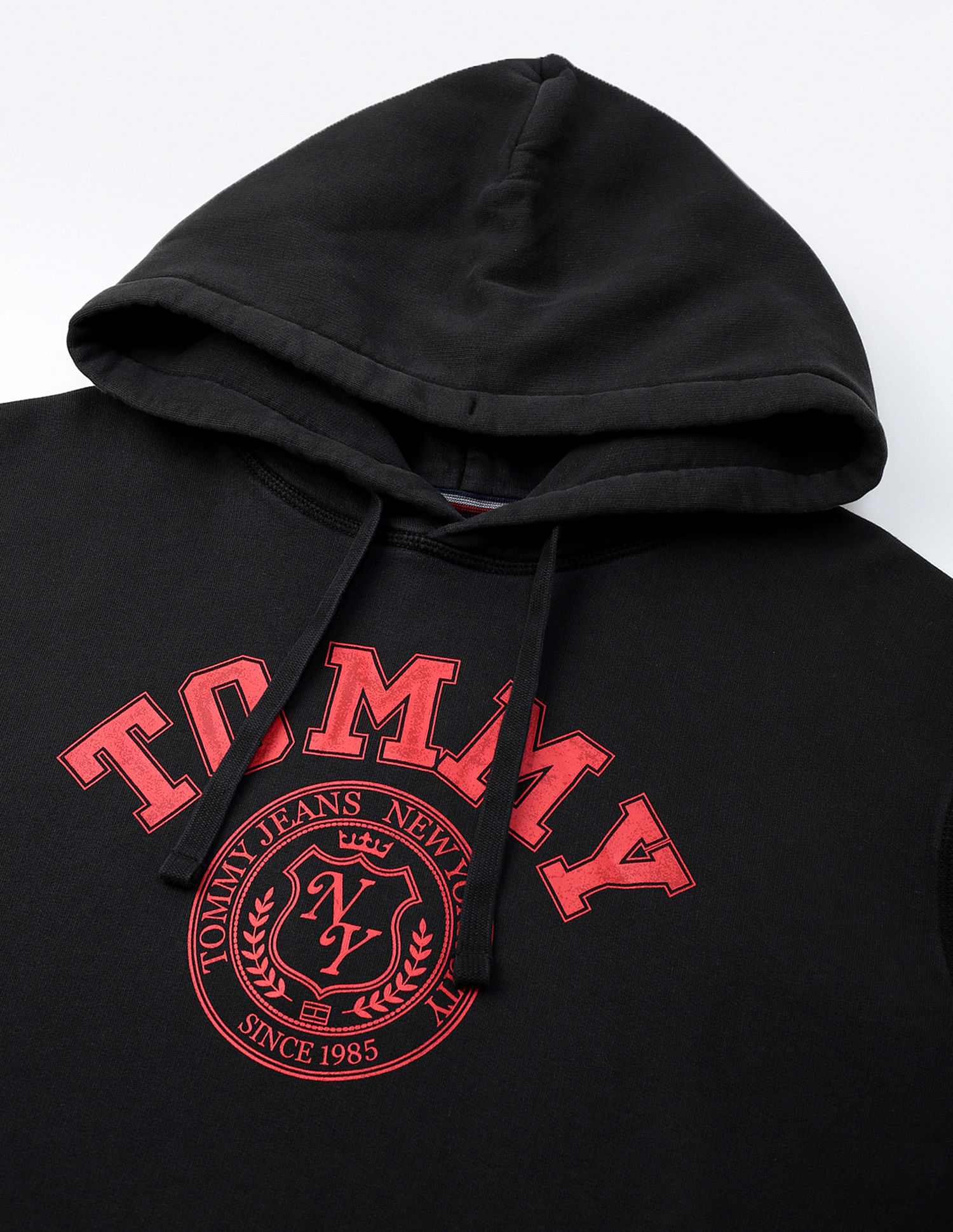 Tommy Hilfiger Washed Brand Printed Hooded Sweatshirt
