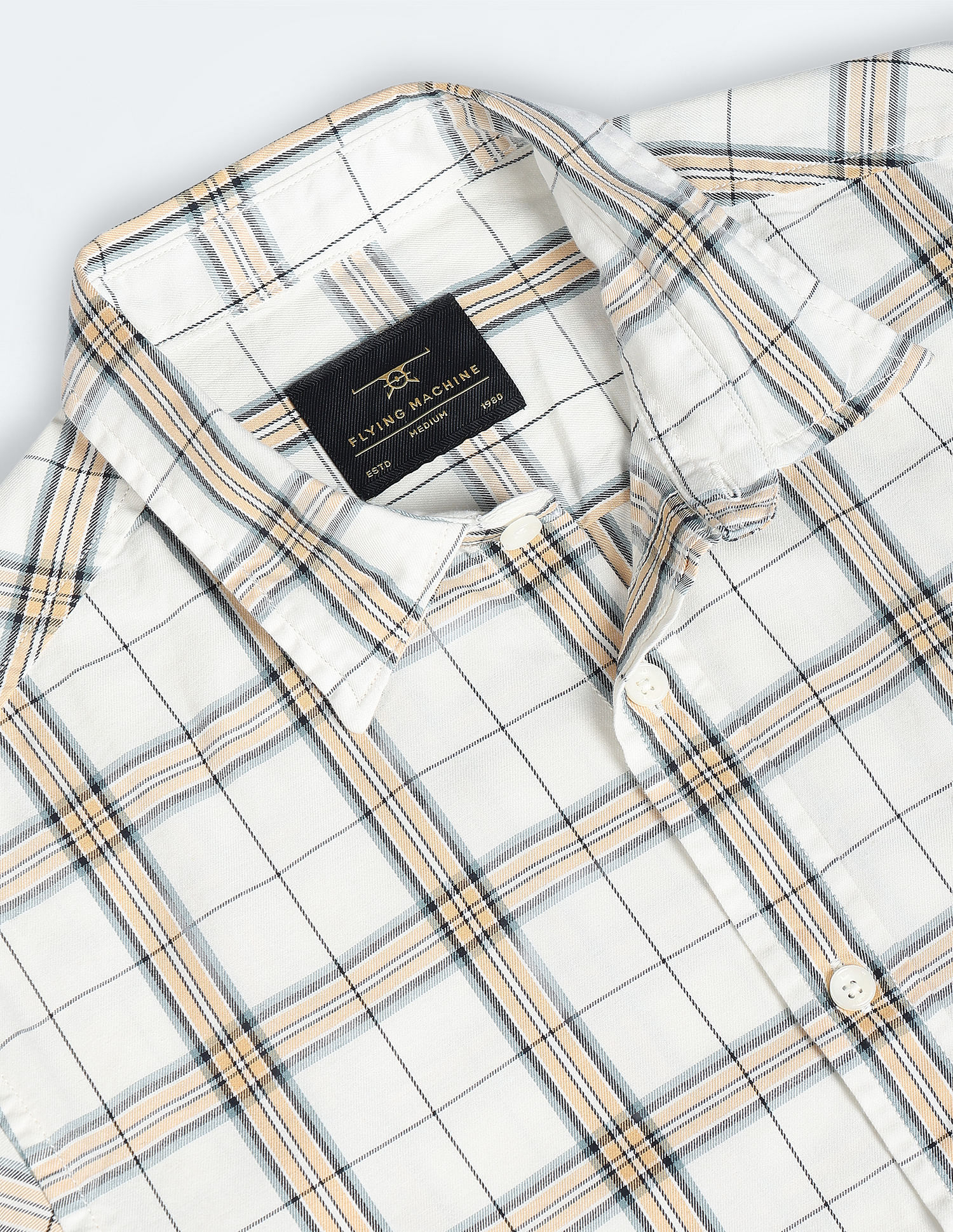 Flying Machine Tartan Check Twill Shirt