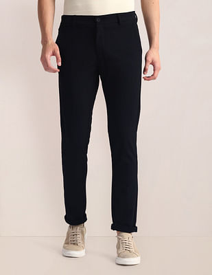 U S Polo Assn Austin Regular Fit Solid Trousers