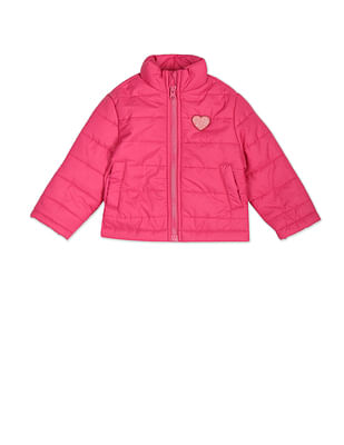 U S Polo Assn Kids High Neck Solid Jacket