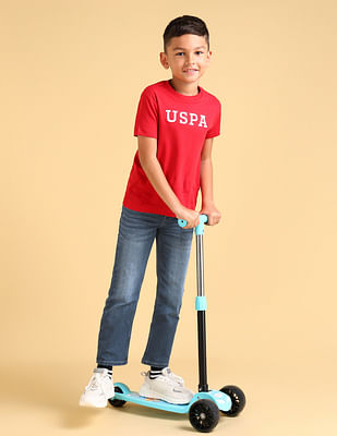 U S Polo Assn Kids Boys Regular Fit Blue Jeans