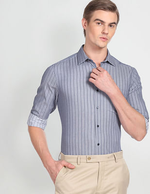 Arrow Vertical Stripe Cotton Formal Shirt