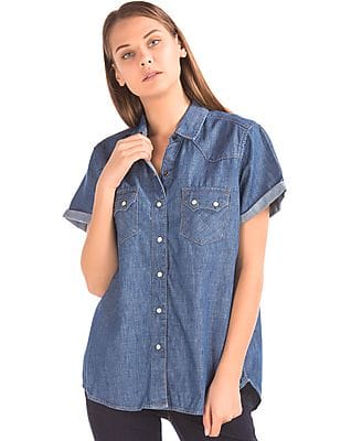 gap ladies denim shirt
