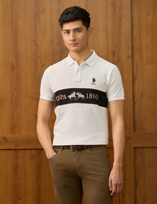 Buy Polo Colourblocked Varsity Polo Shirt