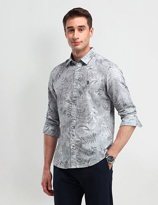 U S Polo Assn Denim Co Slim Fit All-over Shirt