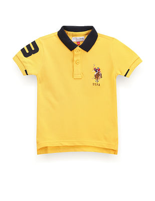 U S Polo Assn Kids Boys Short Sleeve Solid Polo Shirt