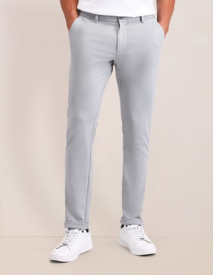 U S Polo Assn Austin Slim Fit Solid Trousers