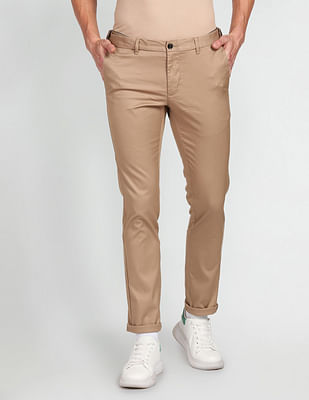 Arrow Sports Bronson Slim Fit Solid Chinos