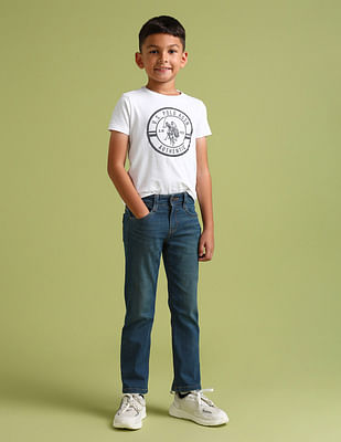 U S Polo Assn Kids Boys Regular fit Blue Jeans