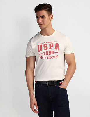 U S Polo Assn Denim Co Brand Print Muscle Fit T-Shirt