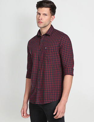 Arrow Sports Tartan Check Cotton Casual Shirt