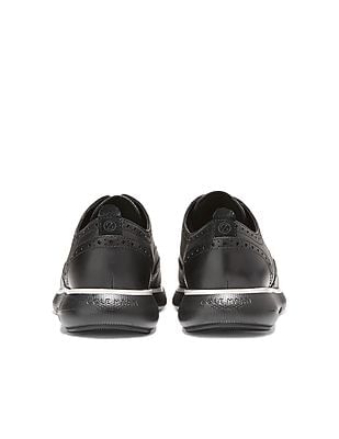 Buy Cole Haan Men Black Lace Up Zerogrand Omni Wingtip