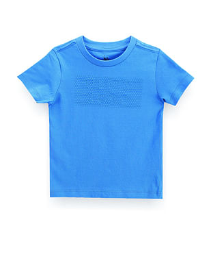 U S Polo Assn Kids Boys Brand Print Cotton T-Shirt