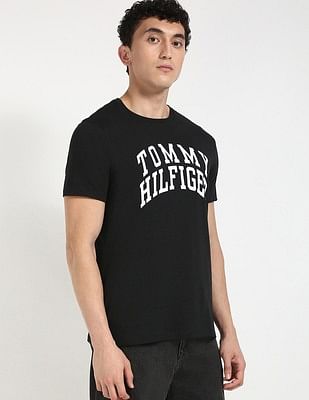 Tommy Hilfiger Mens Black Logo T-Shirt