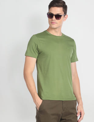 Price History of Solid Pure Cotton T-Shirt from NNNow 2192_274639