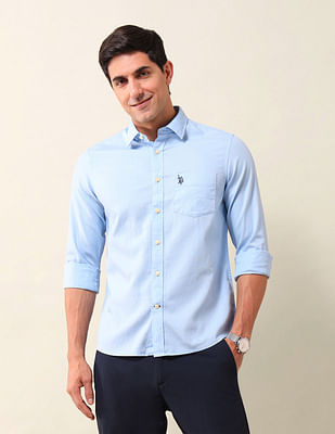 U S Polo Assn Tailored Fit Solid Shirt