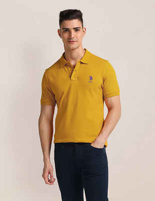 U S Polo Assn Solid Slim Fit Polo Shirt