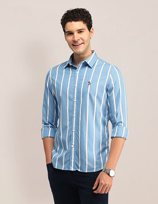 U S Polo Assn Vertical Striped Tailored Fit Shirt