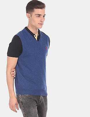 polo shirt with sweater vest