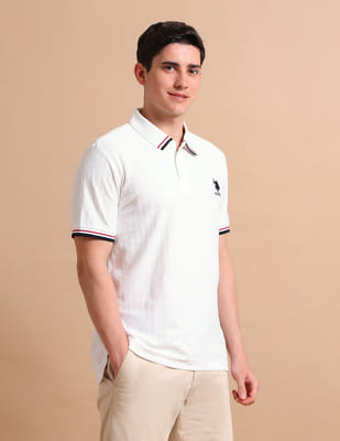 Buy U.S. Polo Assn. Striped Slim Fit Polo Shirt - NNNOW.com