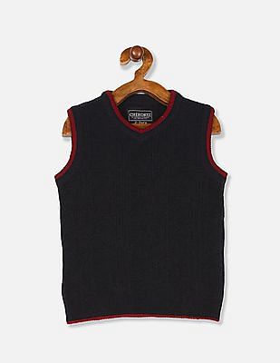 boys navy sweater vest