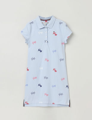 Tommy Hilfiger Girls Printed Polo Dress