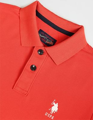 Buy U.S. Polo Assn. Denim Co. Solid Muscle Fit Polo Shirt NNNOW