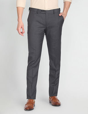 Arrow Heathered Dobby Formal Trousers